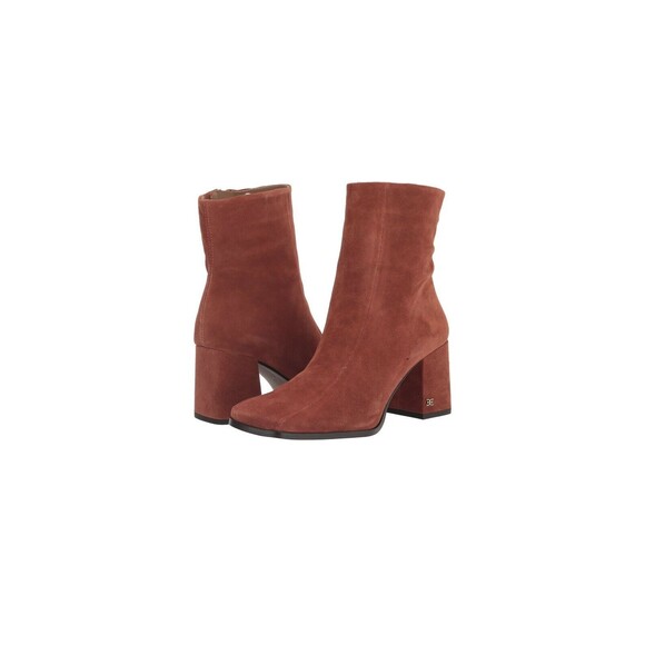 Sam Edelman Women's Mayla Booties Size 7M Rust table Suede - Picture 1 of 12